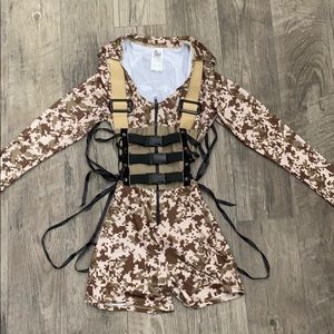 Adult Battlefield Babe Military Halloween Costume